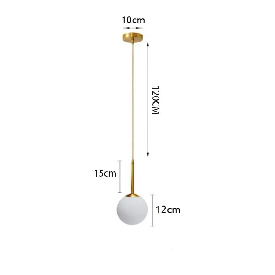 Homeko Glass Ball Pendant Light -