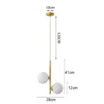 Homeko Glass Ball Pendant Light