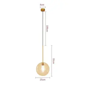 Homeko Glass Ball Pendant Lights