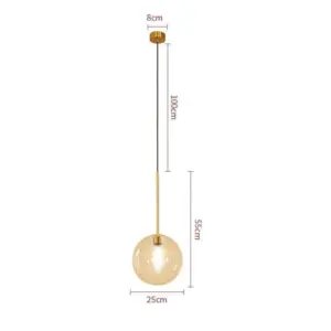 Homeko Glass Ball Pendant Lights - 