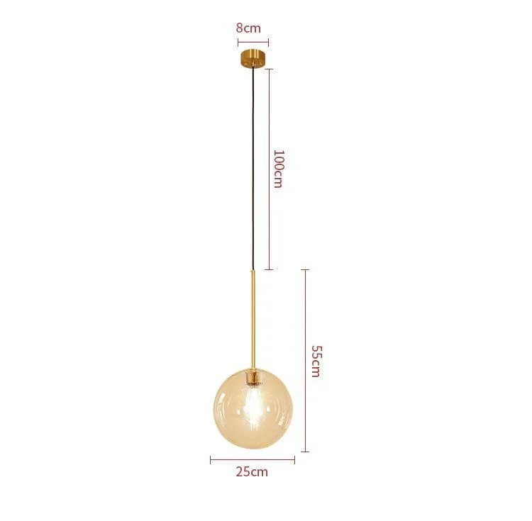 Homeko Glass Ball Pendant Lights -