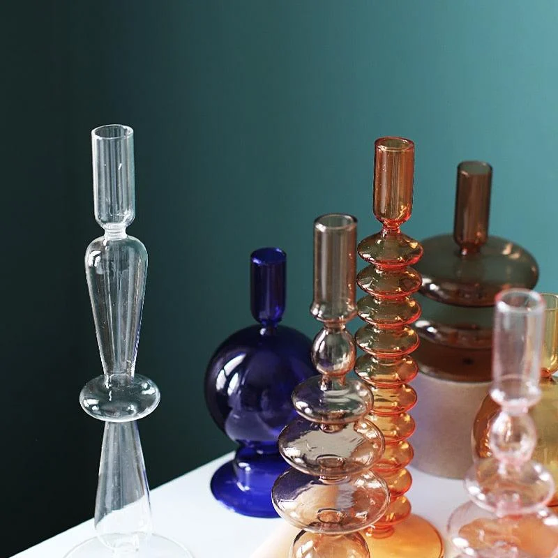 Homeko Glass Candle Holders -