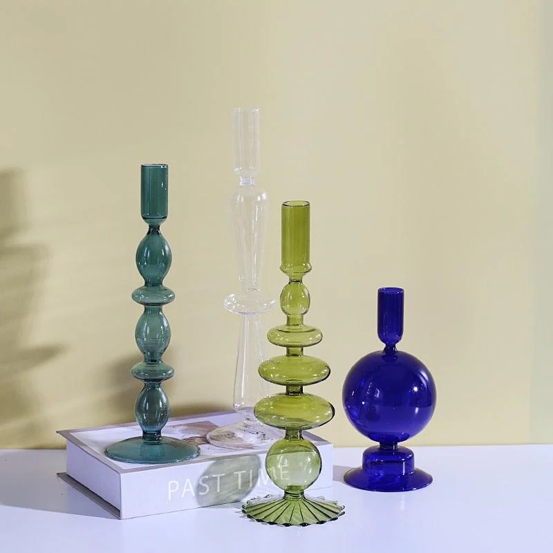 Homeko Glass Candle Holders -