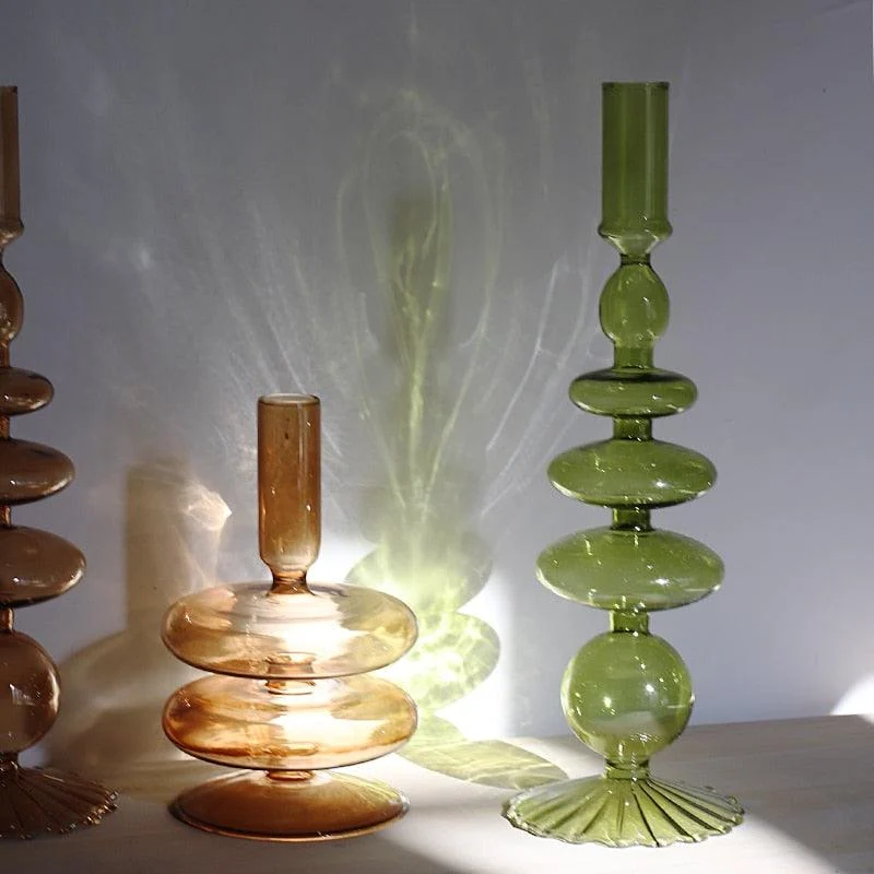 Homeko Glass Candle Holders -