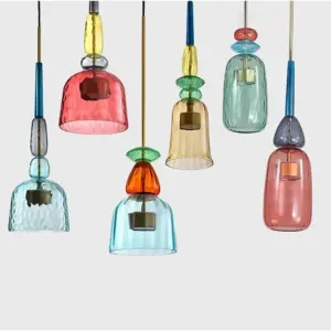 Homeko Glass Candy Pendant Lights