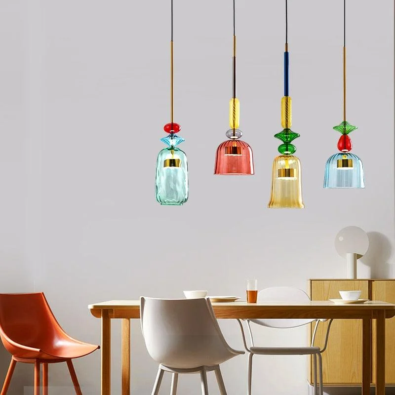 Homeko Glass Candy Pendant Lights -