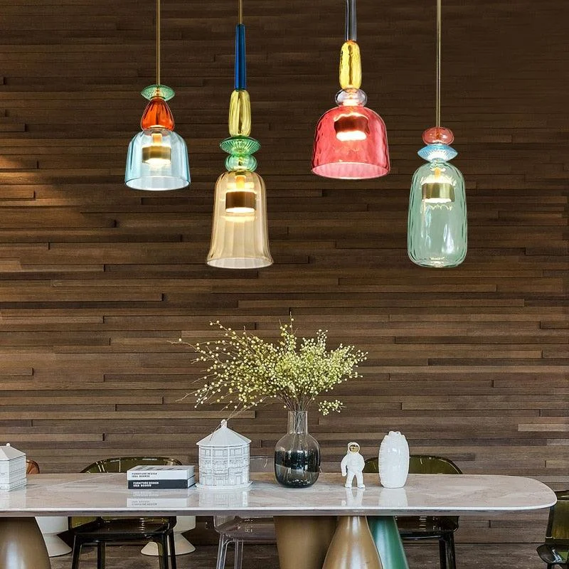 Homeko Glass Candy Pendant Lights -