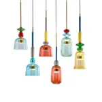 Homeko Glass Candy Pendant Lights