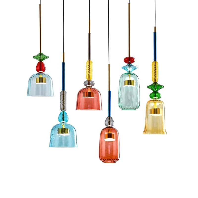 Homeko Glass Candy Pendant Lights -