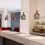Homeko Glass Coated Wood Pendant Lights