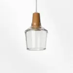 Homeko Glass Coated Wood Pendant Lights