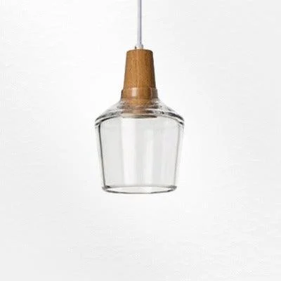 Homeko Glass Coated Wood Pendant Lights -