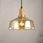 Homeko Glass Coated Wood Pendant Lights