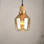Homeko Glass Coated Wood Pendant Lights