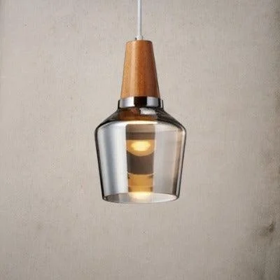 Homeko Glass Coated Wood Pendant Lights -