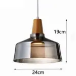 Homeko Glass Coated Wood Pendant Lights