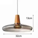 Homeko Glass Coated Wood Pendant Lights