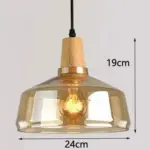 Homeko Glass Coated Wood Pendant Lights