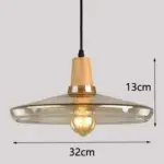 Homeko Glass Coated Wood Pendant Lights