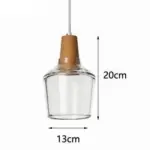 Homeko Glass Coated Wood Pendant Lights