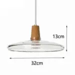 Homeko Glass Coated Wood Pendant Lights