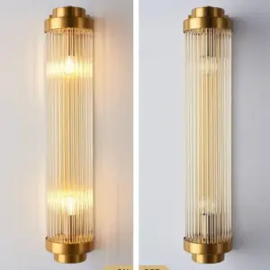 Homeko Glass Column Wall Sconce - 