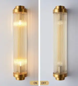 Homeko Glass Column Wall Sconce