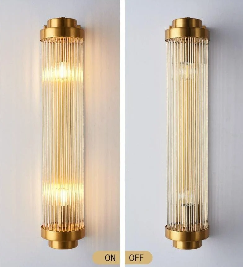 Homeko Glass Column Wall Sconce -