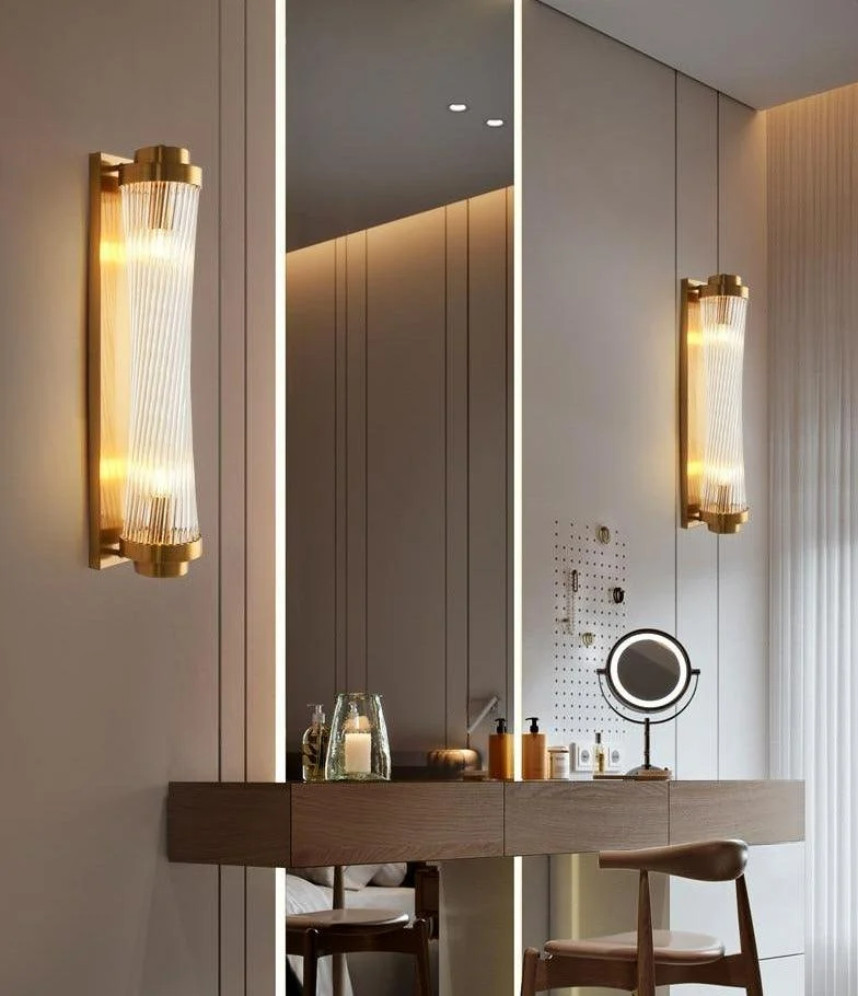 Homeko Glass Column Wall Sconce -