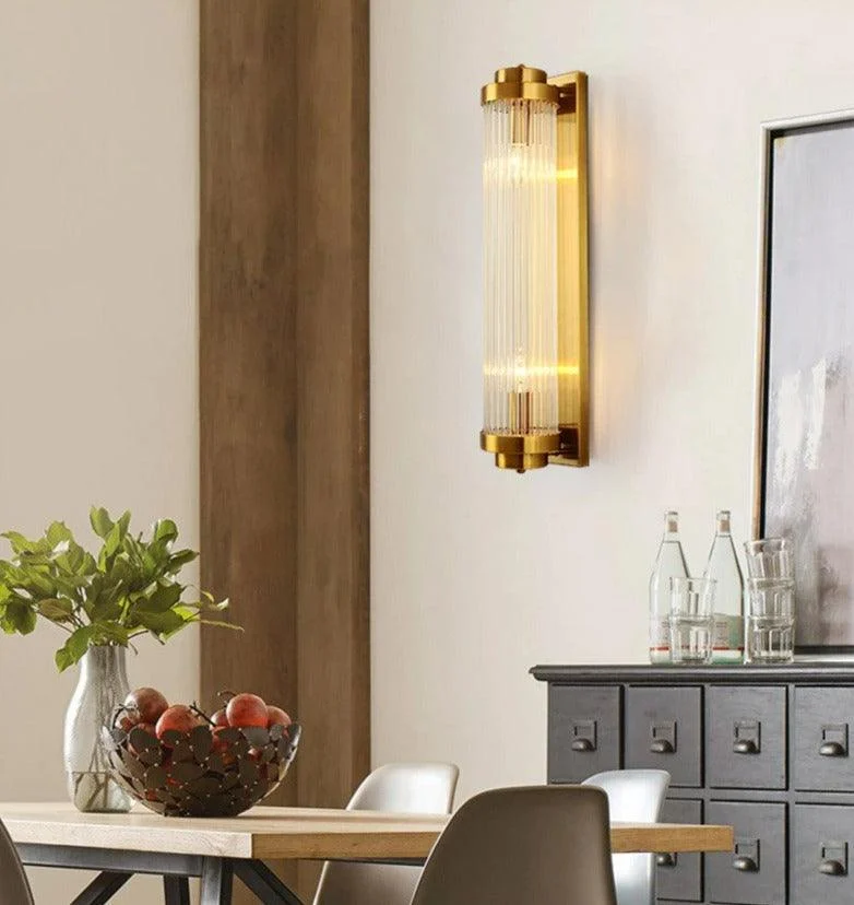 Homeko Glass Column Wall Sconce -