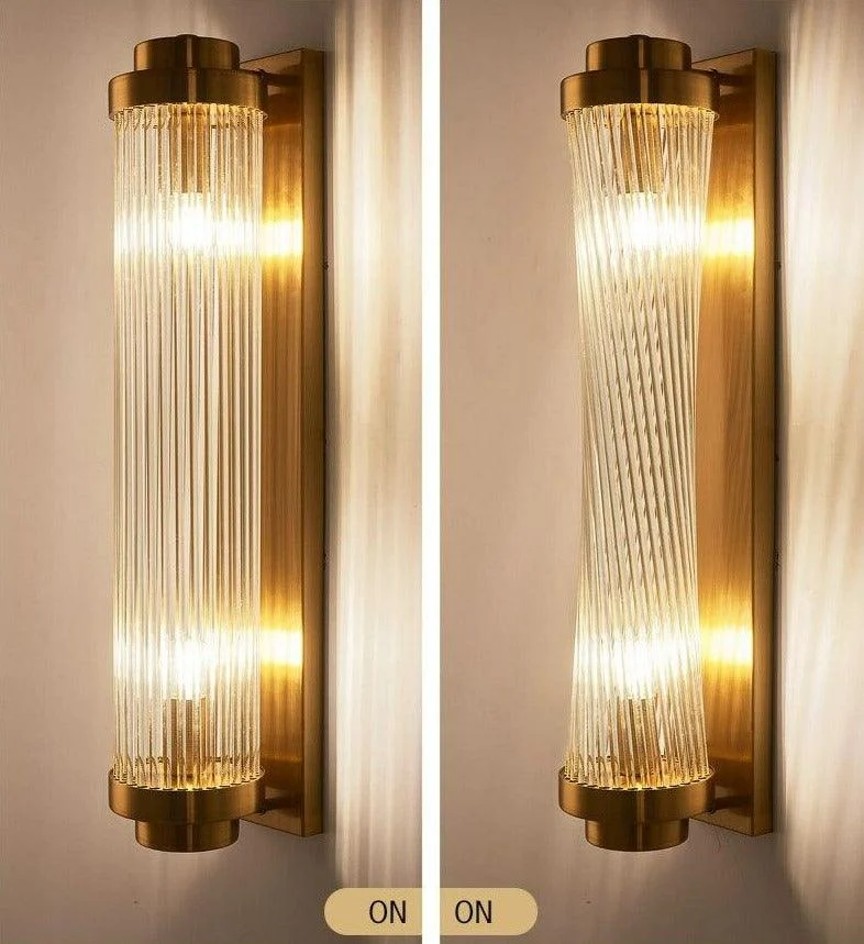 Homeko Glass Column Wall Sconce -