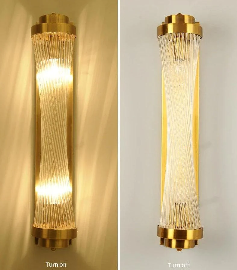 Homeko Glass Column Wall Sconce -