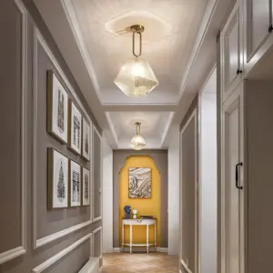 Homeko Glass Crystal Ceiling Light