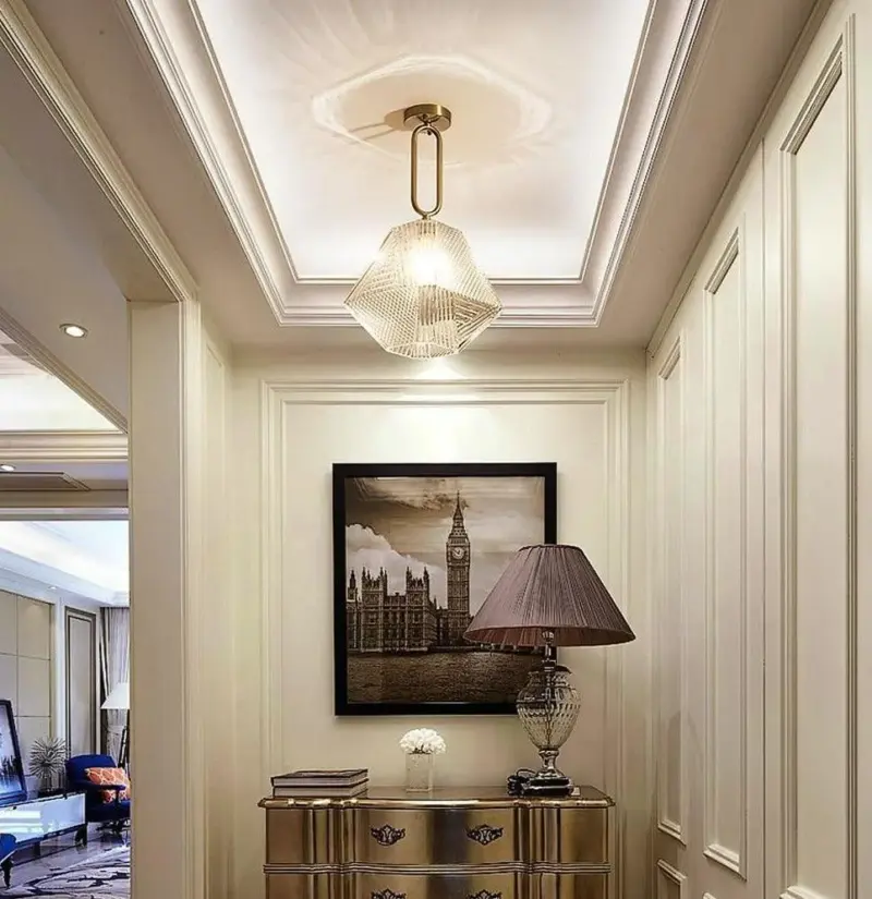 Homeko Glass Crystal Ceiling Light