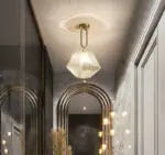 Homeko Glass Crystal Ceiling Light