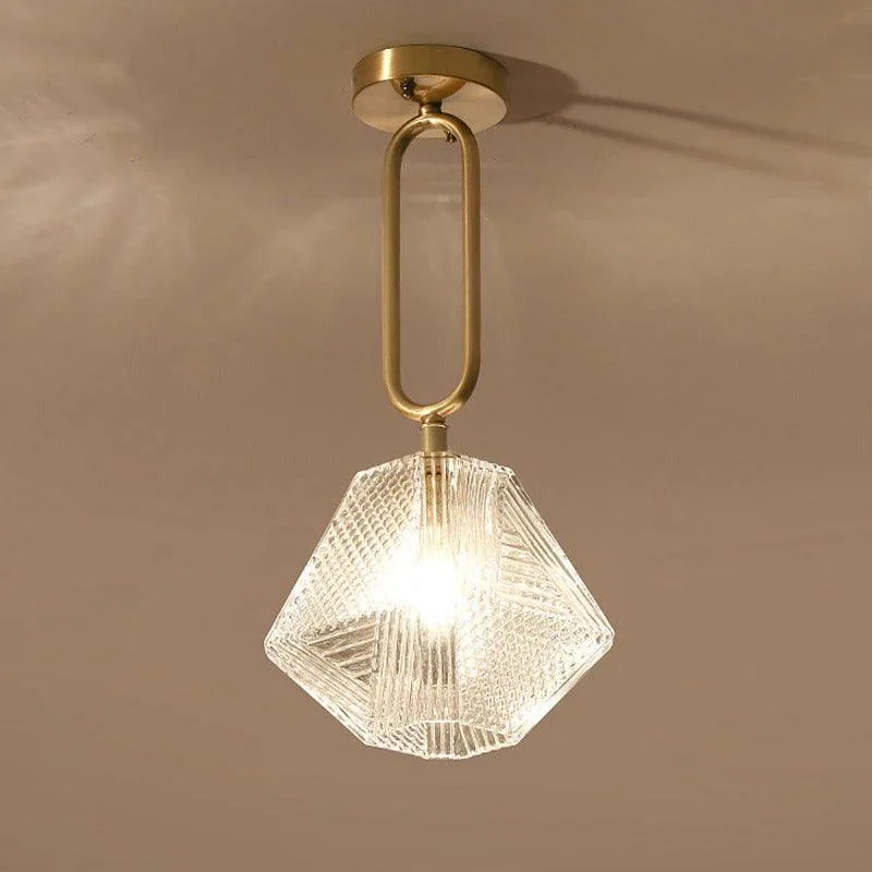 Homeko Glass Crystal Ceiling Light -