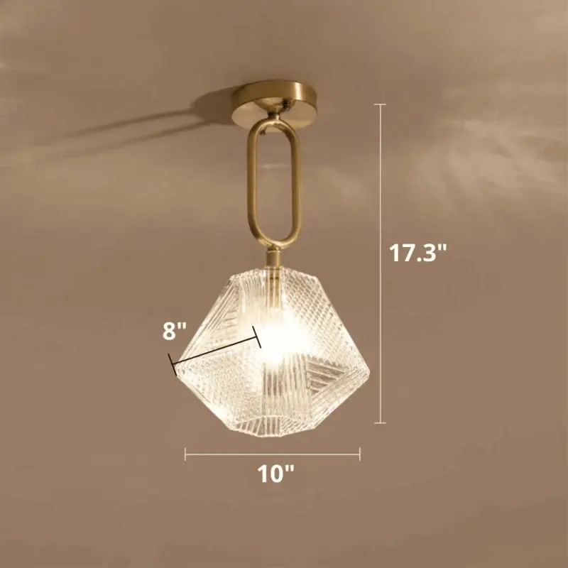 Homeko Glass Crystal Ceiling Light