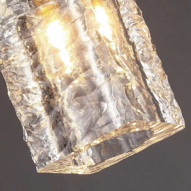 Homeko Glass Crystal Copper Gold Pendant Light -