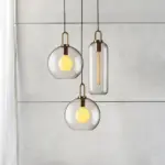 Homeko Glass Cylindrical Edison Glass Pendant
