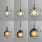 Homeko Glass Cylindrical Edison Glass Pendant