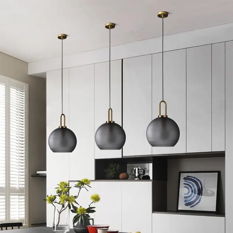 Homeko Glass Cylindrical Edison Glass Pendant