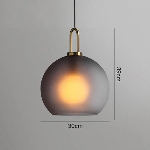 Homeko Glass & Cylindrical Edison Glass Pendant -