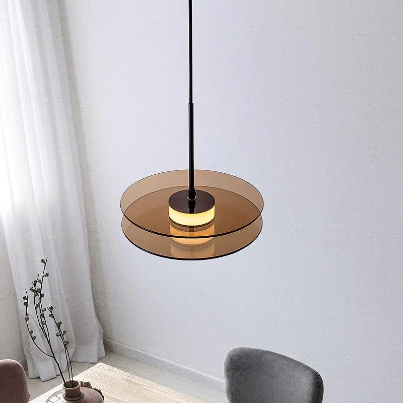 Homeko Glass Disk Pendant Light -