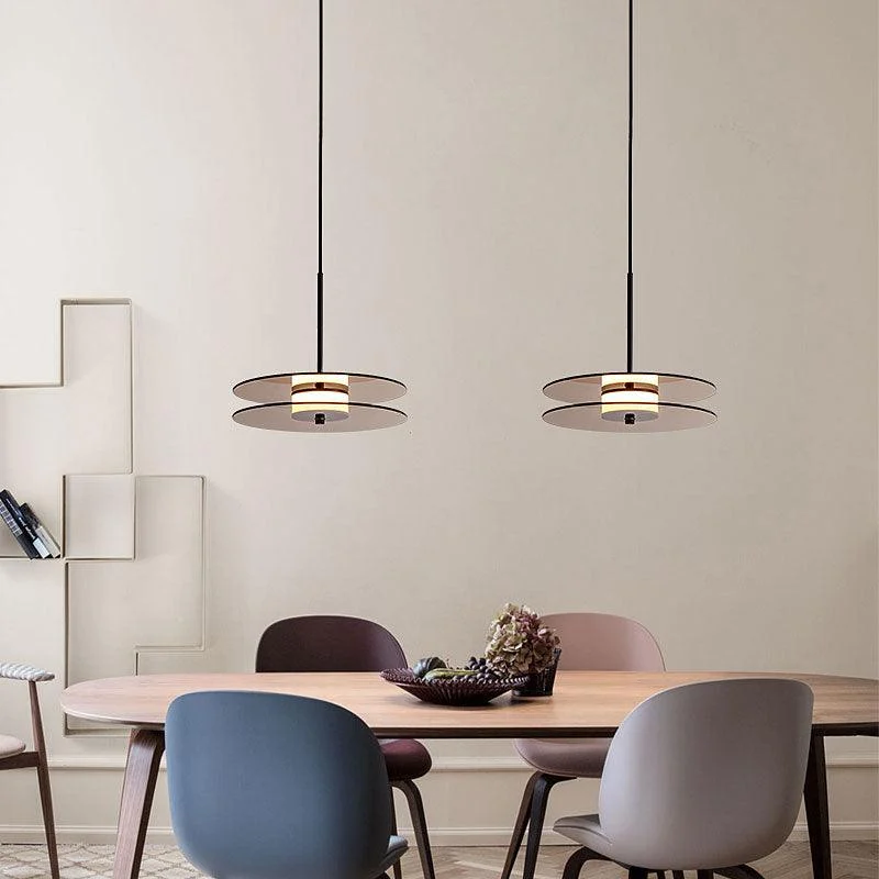 Homeko Glass Disk Pendant Light -