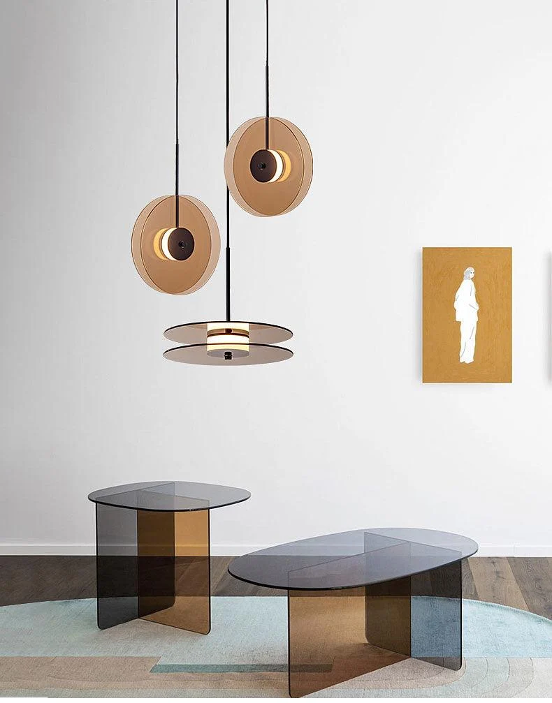 Homeko Glass Disk Pendant Light -