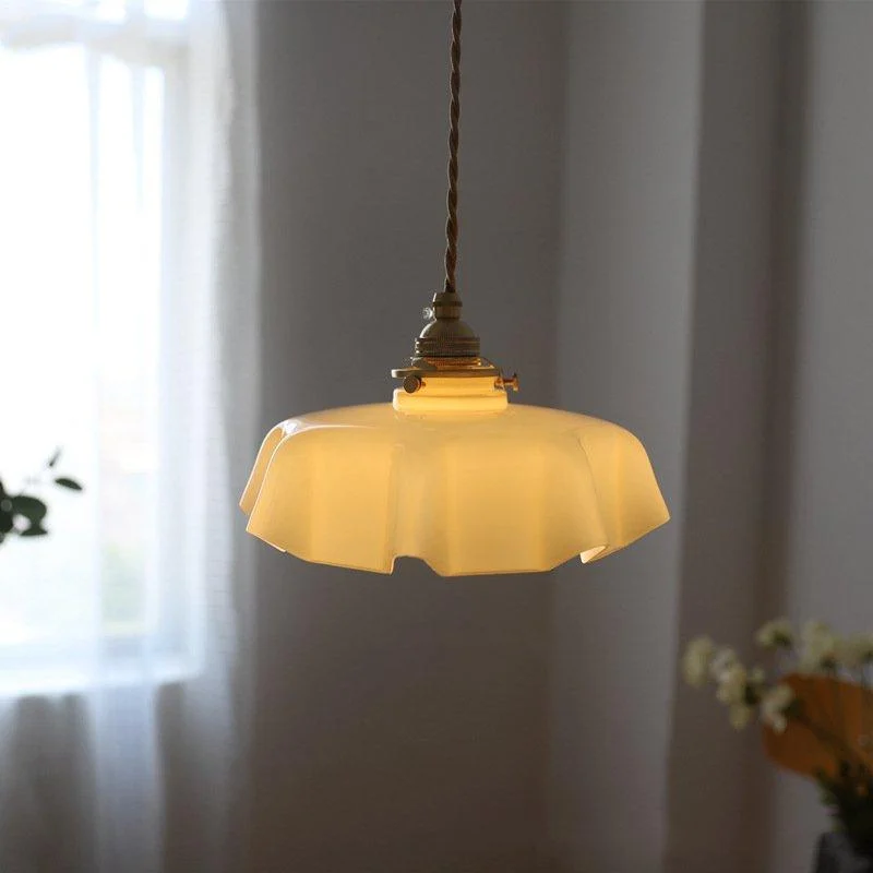 Homeko Glass Floral Pendant Light -