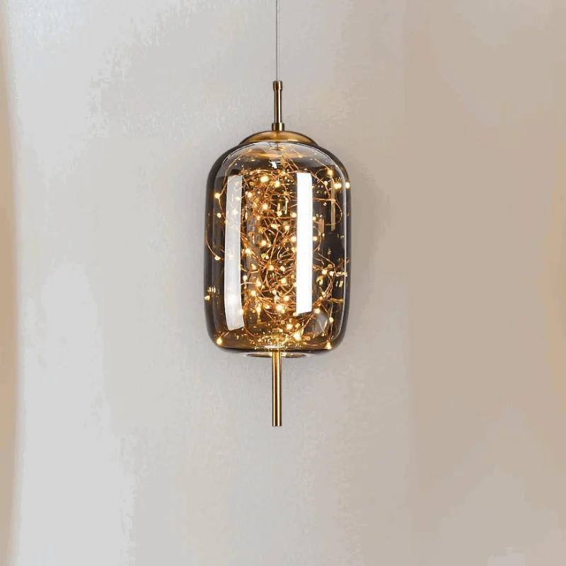 Homeko Glass Globe Sprinkle Pendant Light -