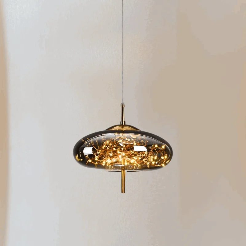 Homeko Glass Globe Sprinkle Pendant Light -