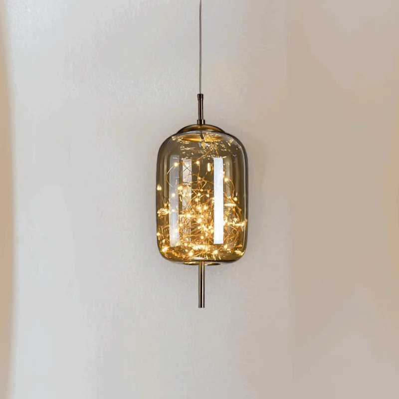 Homeko Glass Globe Sprinkle Pendant Light -