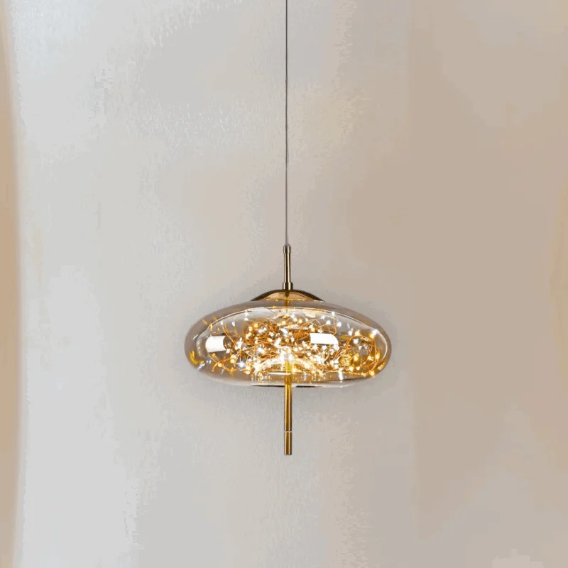 Homeko Glass Globe Sprinkle Pendant Light -